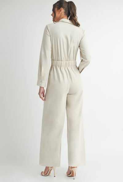 2 Tone Linen Jumpsuit PREORDER 01/31/25 Aprox                                 Exclusive Collection