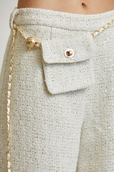 Sequined Tweed Top & Pant Set PREORDER 09/30/25 Aprox     PREMIUM COLLECTION