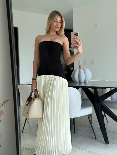 Strapless Drop Waist Dress