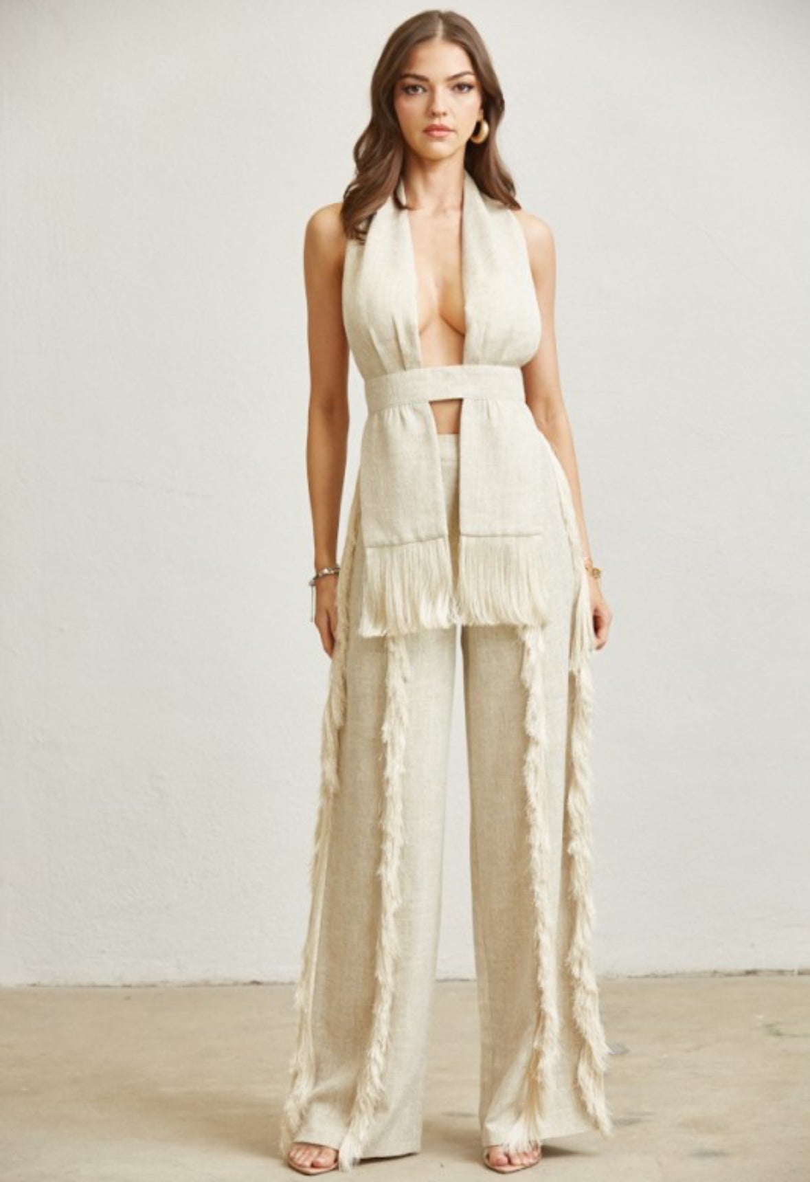Halter Neck Top & Pant Set PREMIUM COLLECTION