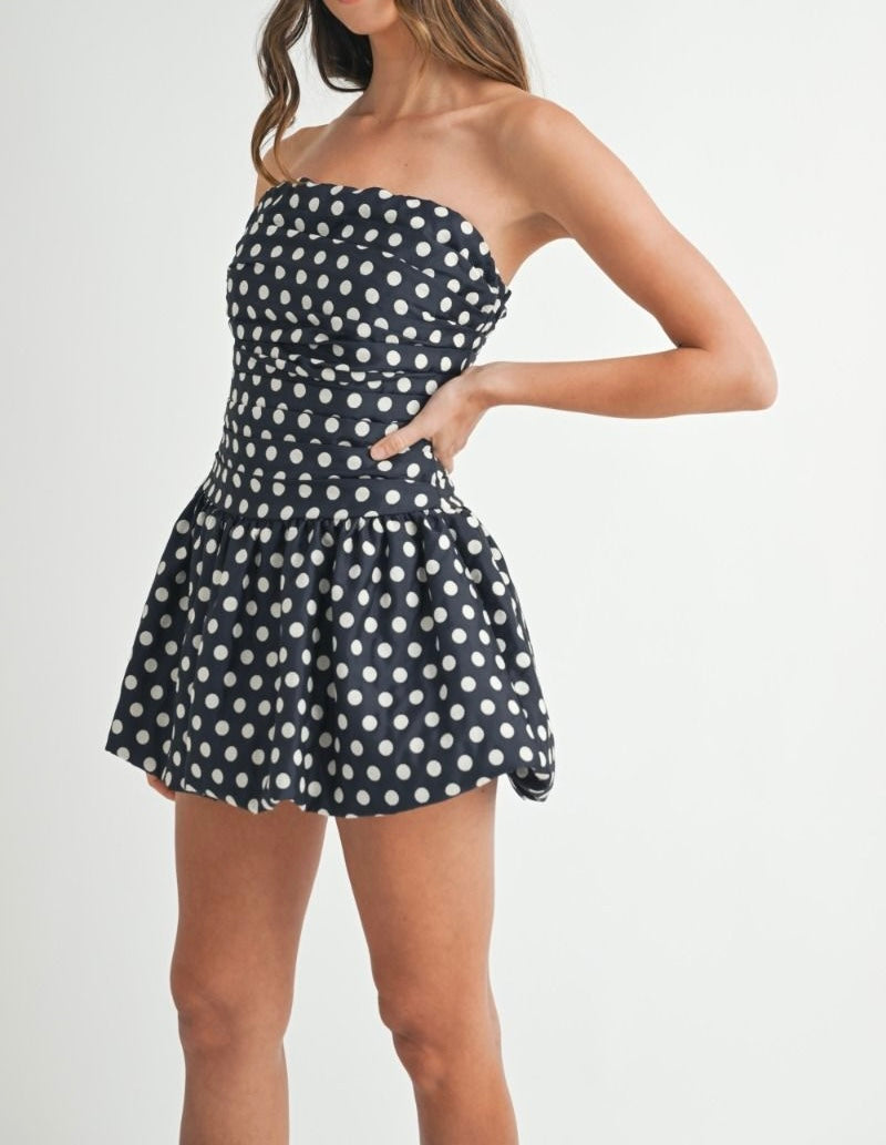 Polka Strapless Dress PREORDER 03/02/25 Aprox