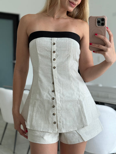 Strapless Pant Set
