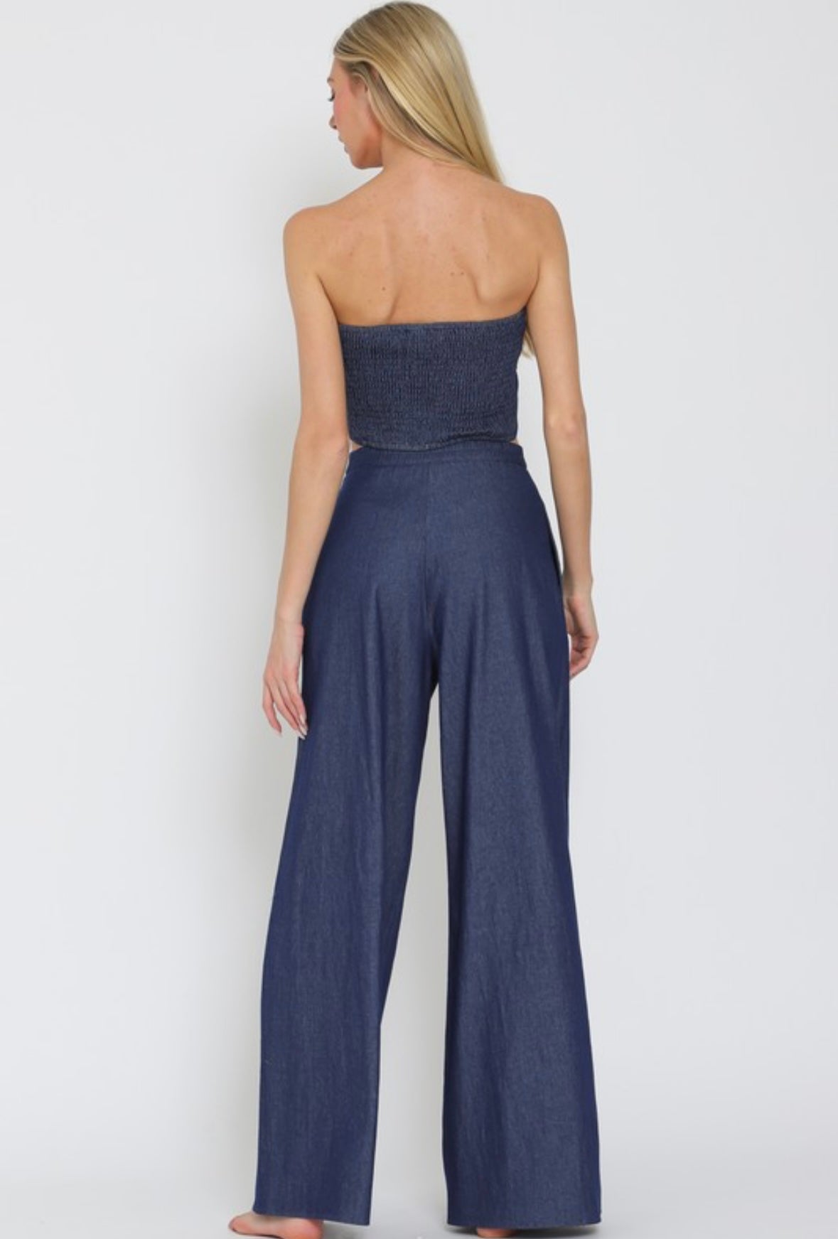 Tube Denim Pant Set