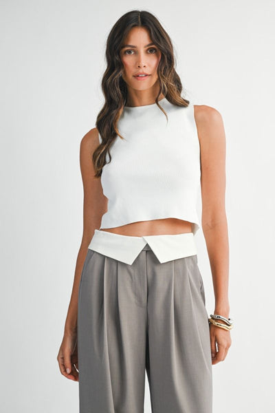 Sleeveless Crop Top PREORDER 11/05/25 Aprox
