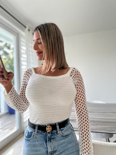 White long sleeve shirt