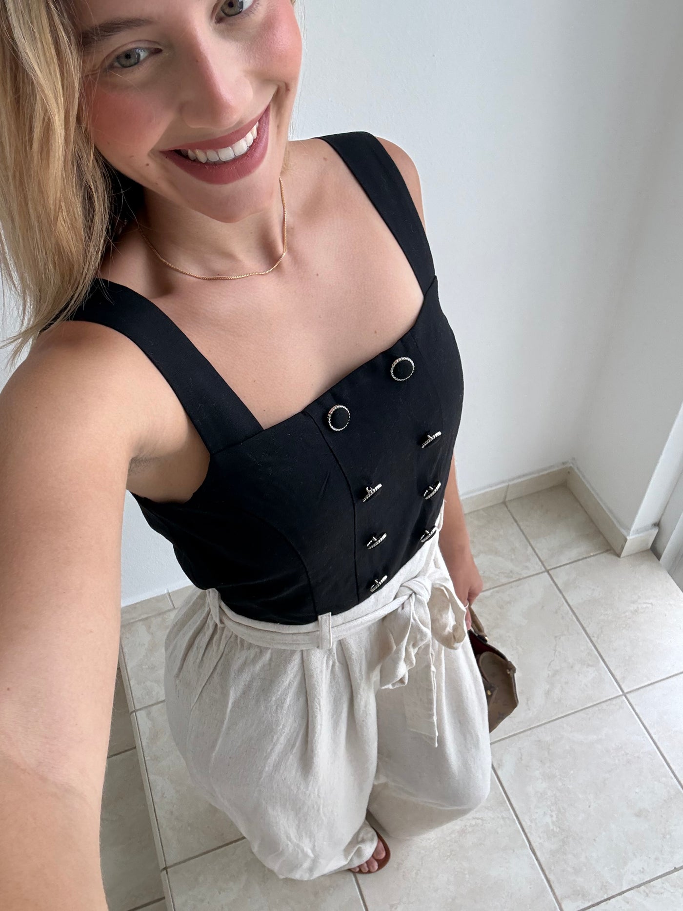 Contrast Solid Jumpsuit