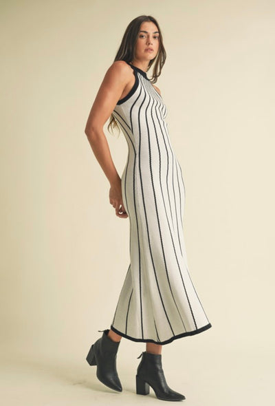 Knit Stripe Maxi Dress PREORDER 10/05/24 Aprox