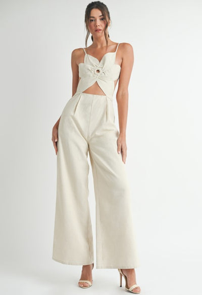 Floral Cut Out Jumpsuit