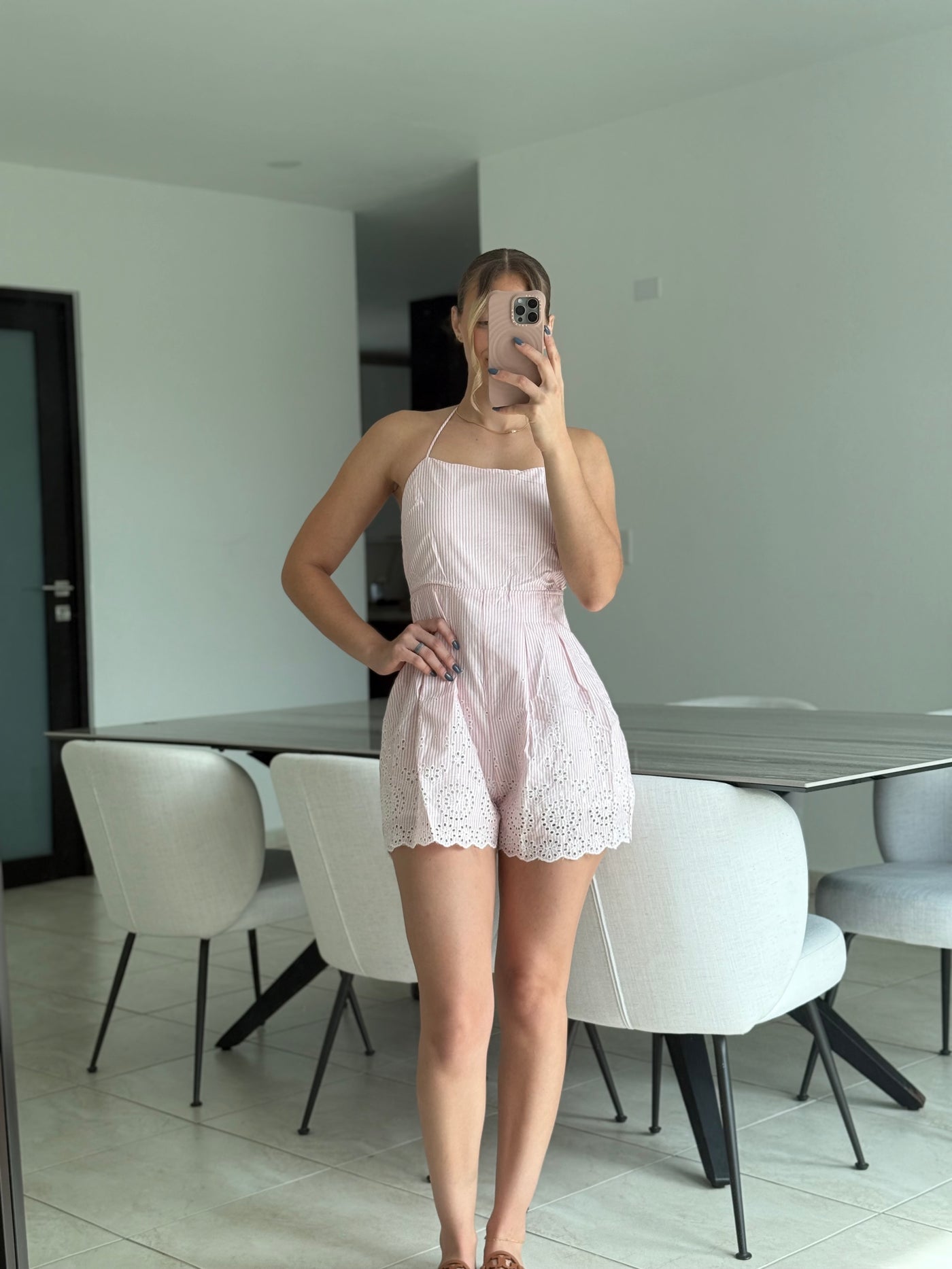 Pinstripe Romper
