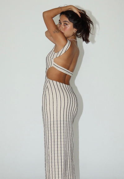 Striped Open Back