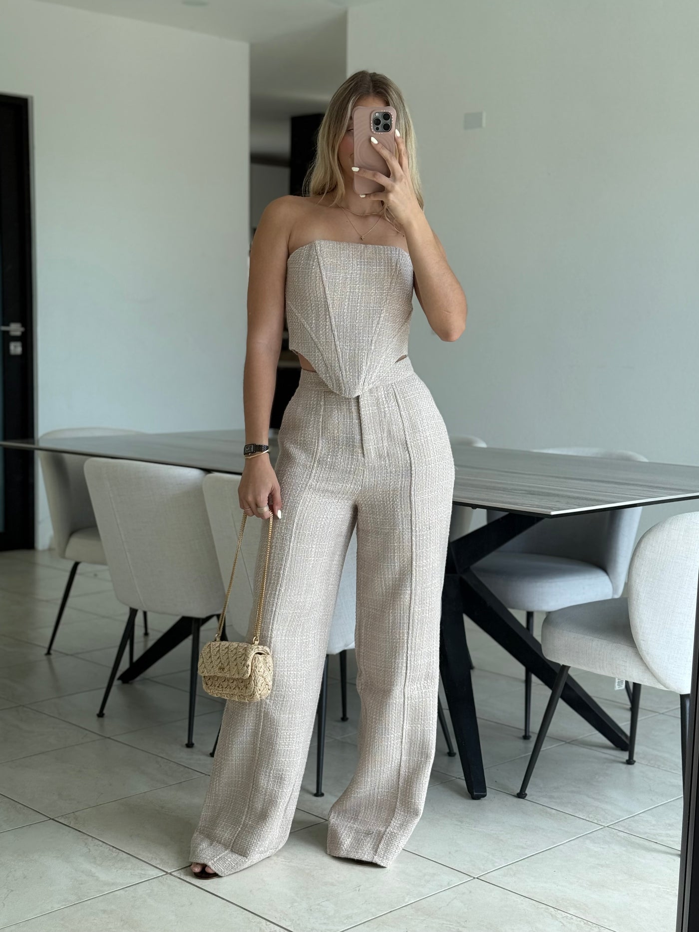 Tweed Pant Set                   PREMIUM COLLECTION