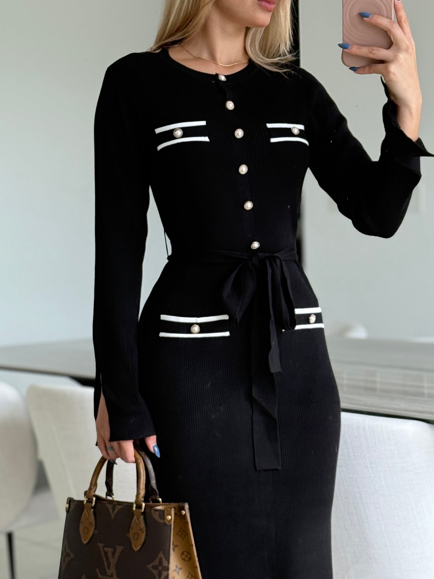 Knit Midi Dress
