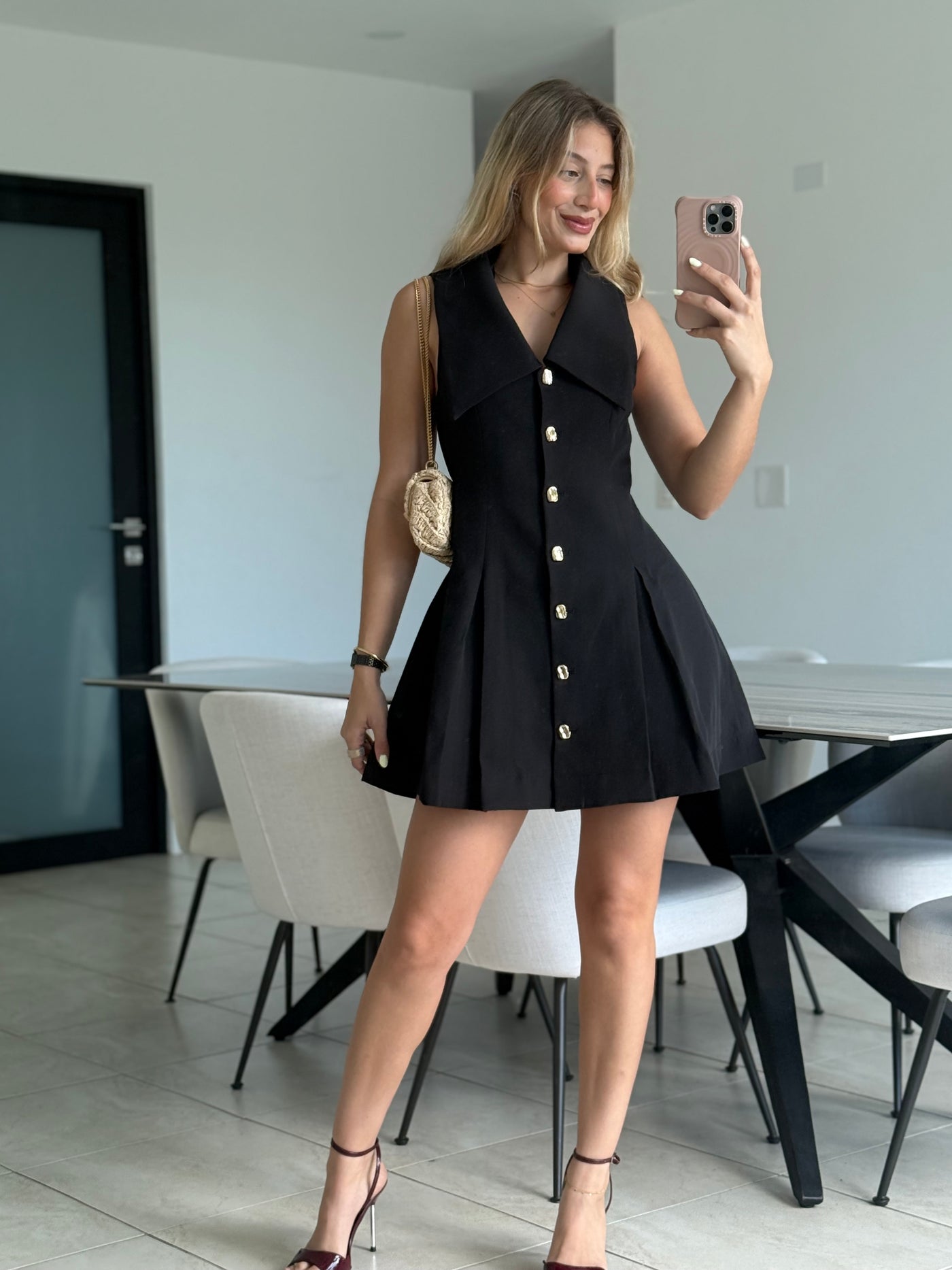 Sleeveless Collard Dress