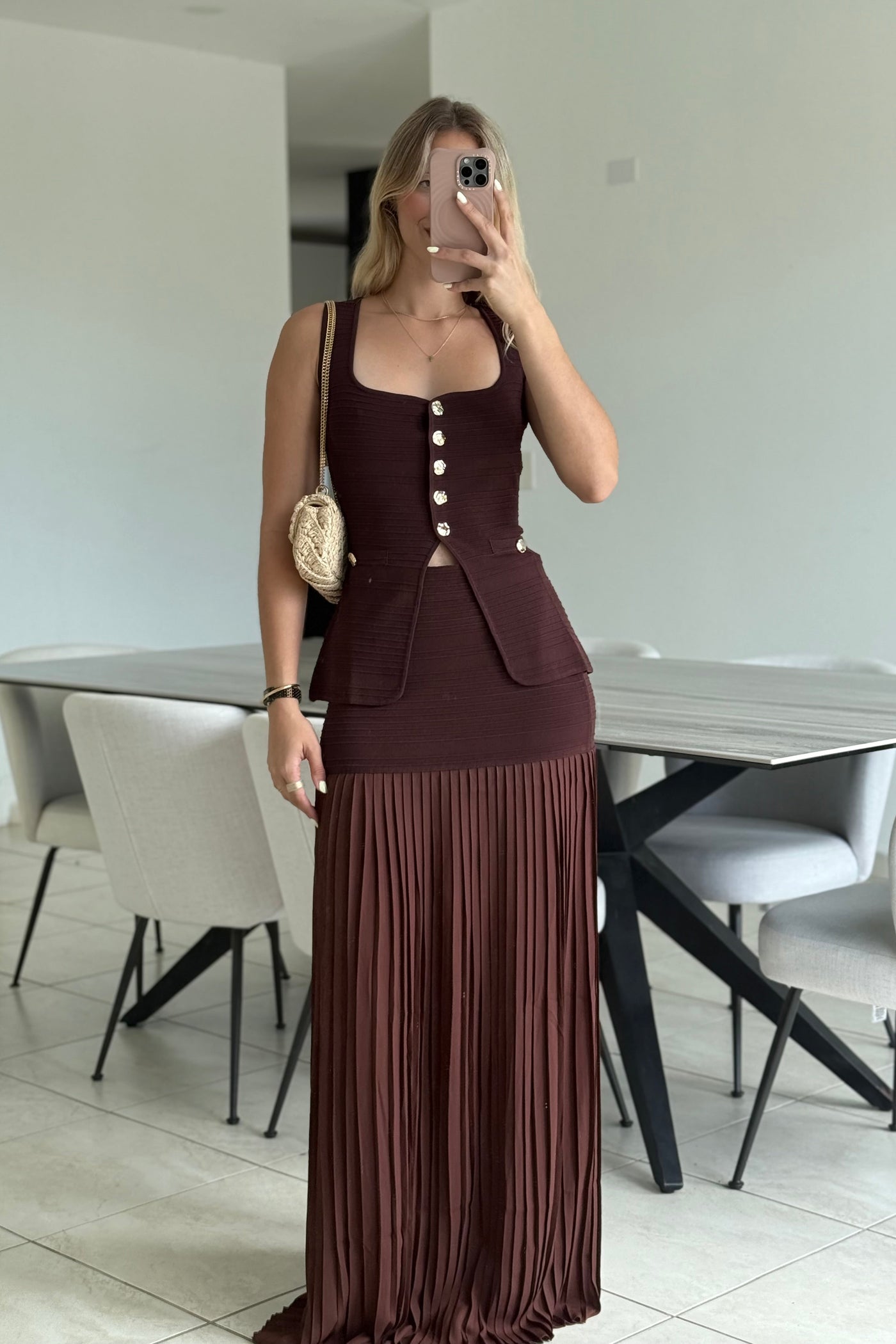 Ribbed Skirt Set                     Premium Collection