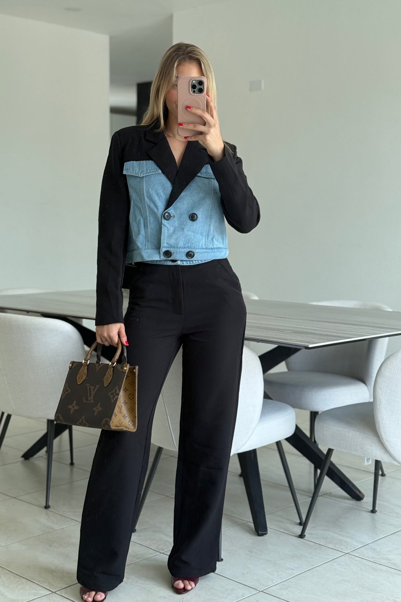 Denim Contrast Set