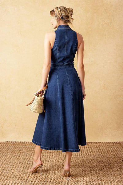 Collar Denim Dress PREORDER 03/05/26 Aprox (MARCH 03)
