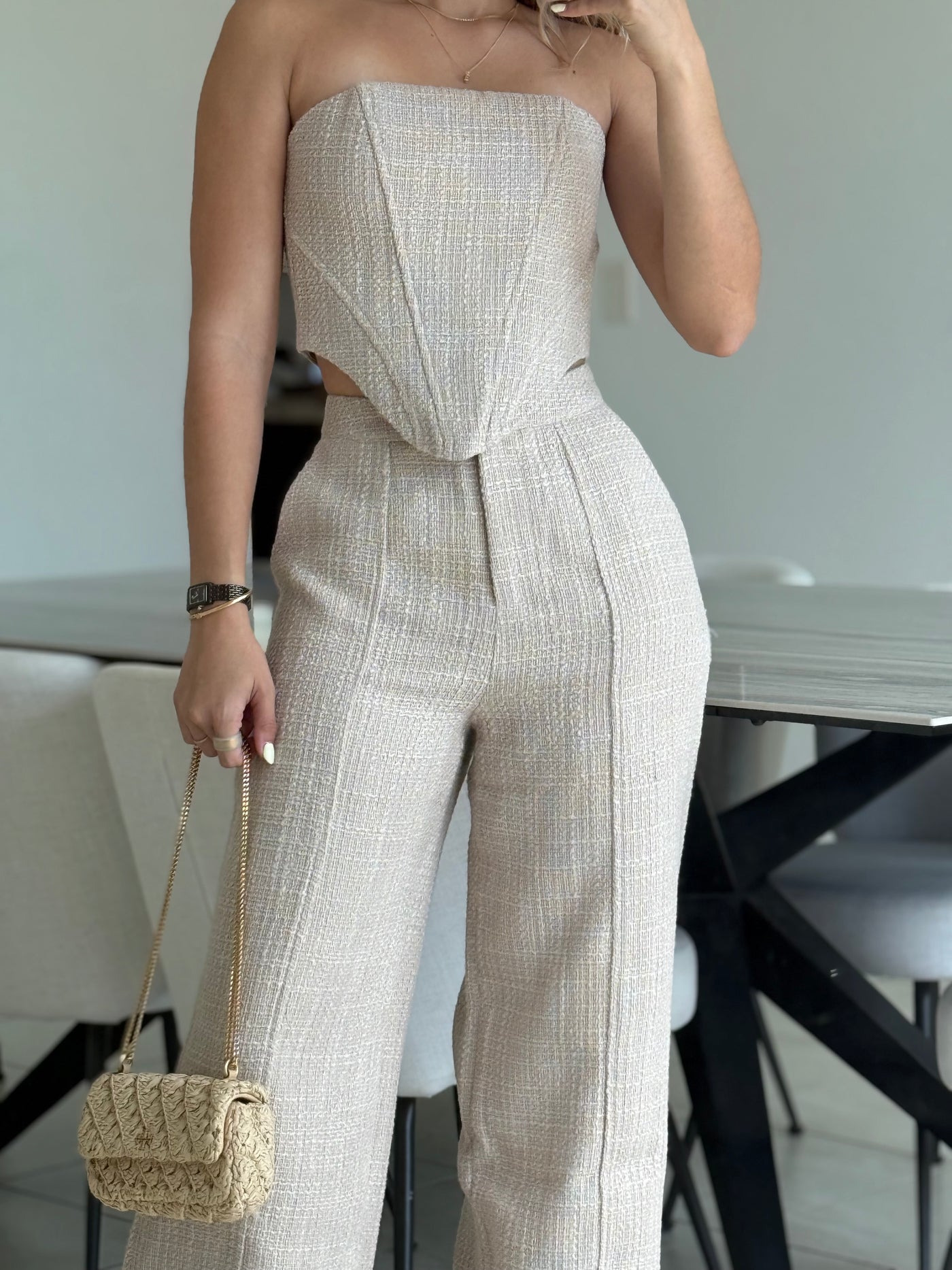Tweed Pant Set                   PREMIUM COLLECTION