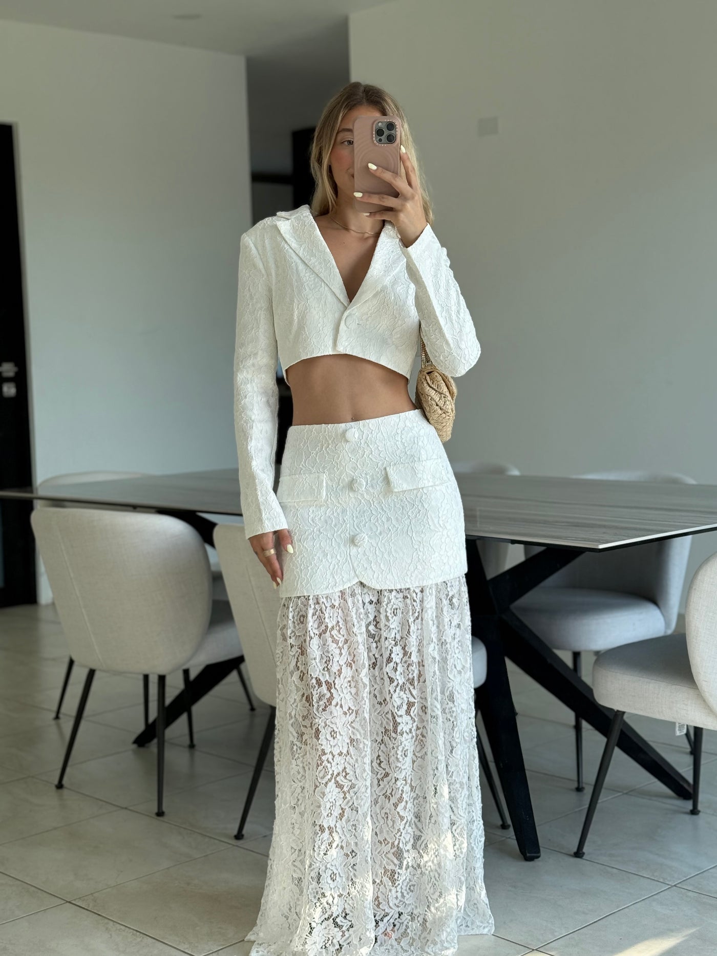 Cropped Blazer & Skirt PREMIUM COLLECTION