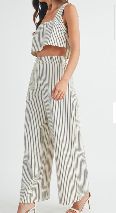 Stripe Pant Set