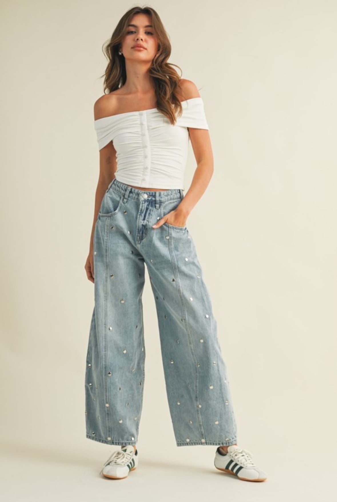 Studded Barrel Denim PREORDER 09/10/25 Aprox
