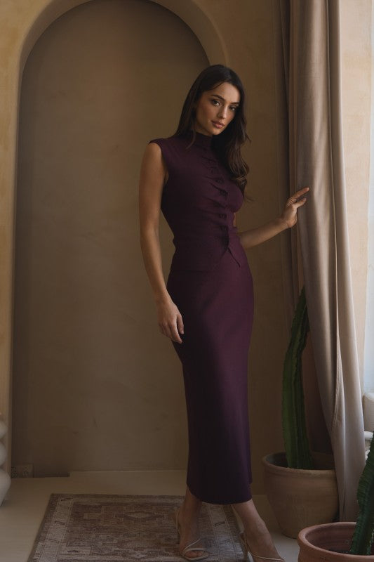 Pleated Front Top & Skirt Set PREORDER 10/15/25 Aprox