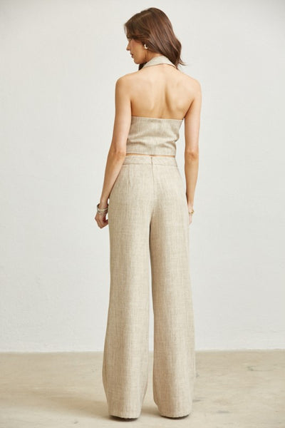 Textured Halter Neck Top & Pant Set 12/06/25 Aprox