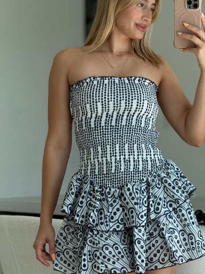 Eyelet Mini Dress PREMIUM COLLECTION