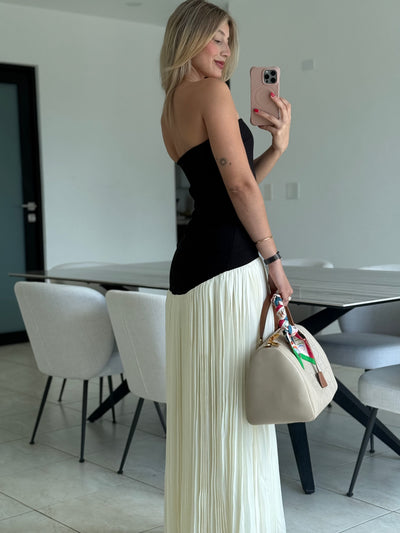 Strapless Drop Waist Dress