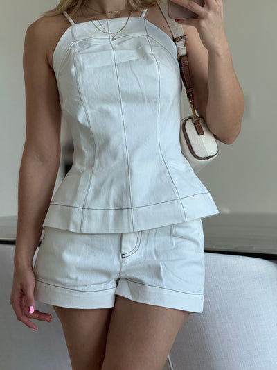 White Short Pant Set PREORDER 05/15/25 Aprox