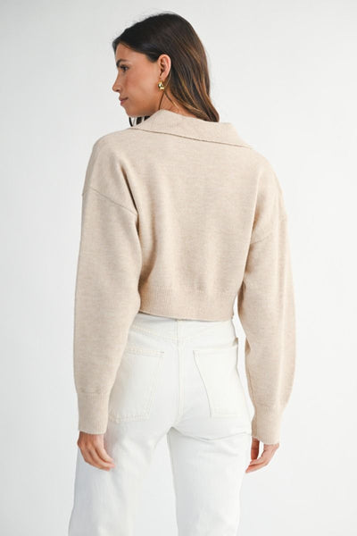 Knit Collar Long Sleeve PREORDER 09/30/25 Aprox