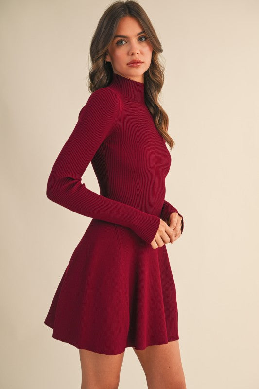Mock Neck Short Dress PREORDER 11/10/25 Aprox