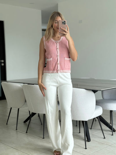 Blush Vest & Pant Set