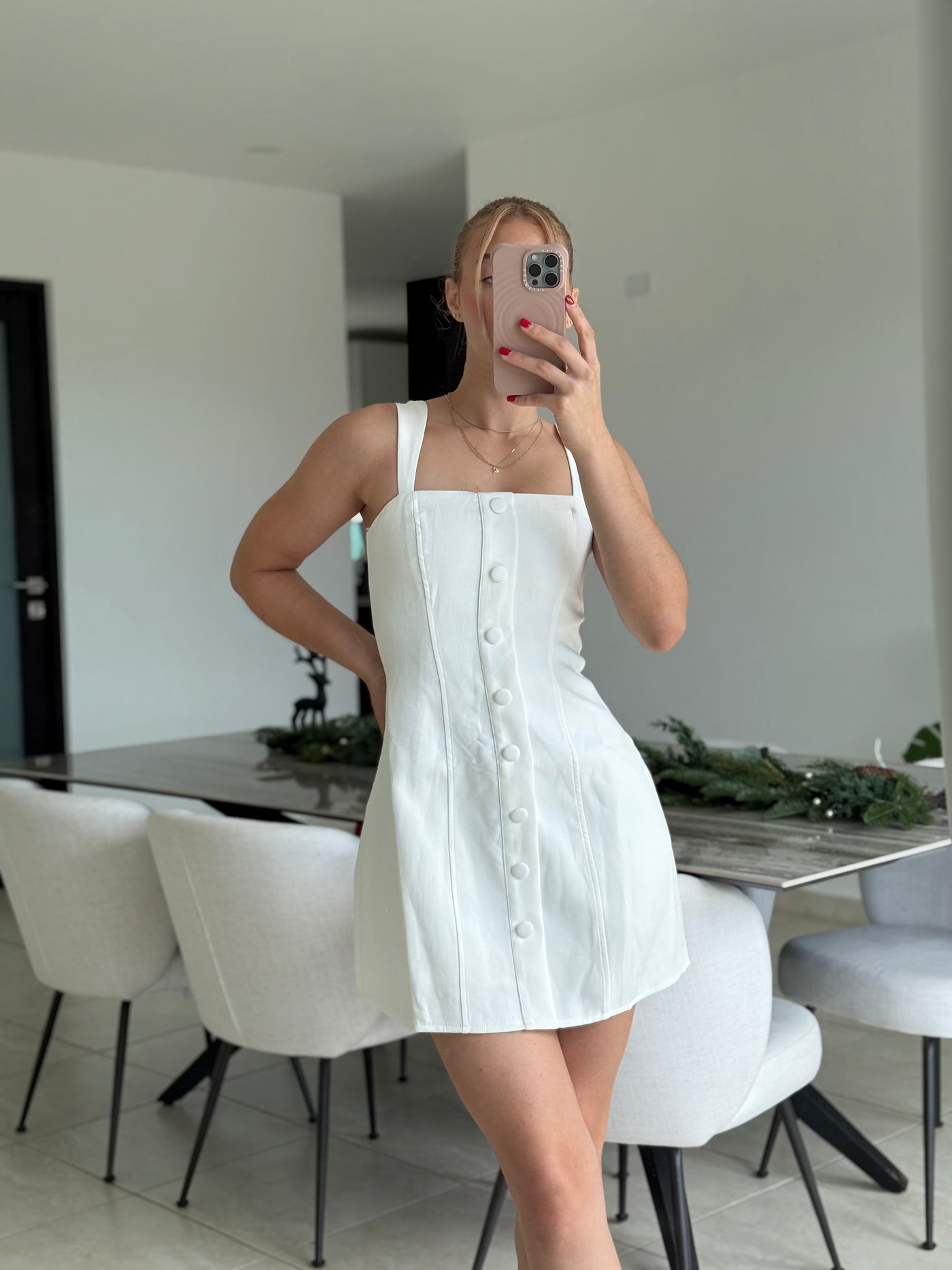 White Short Dress