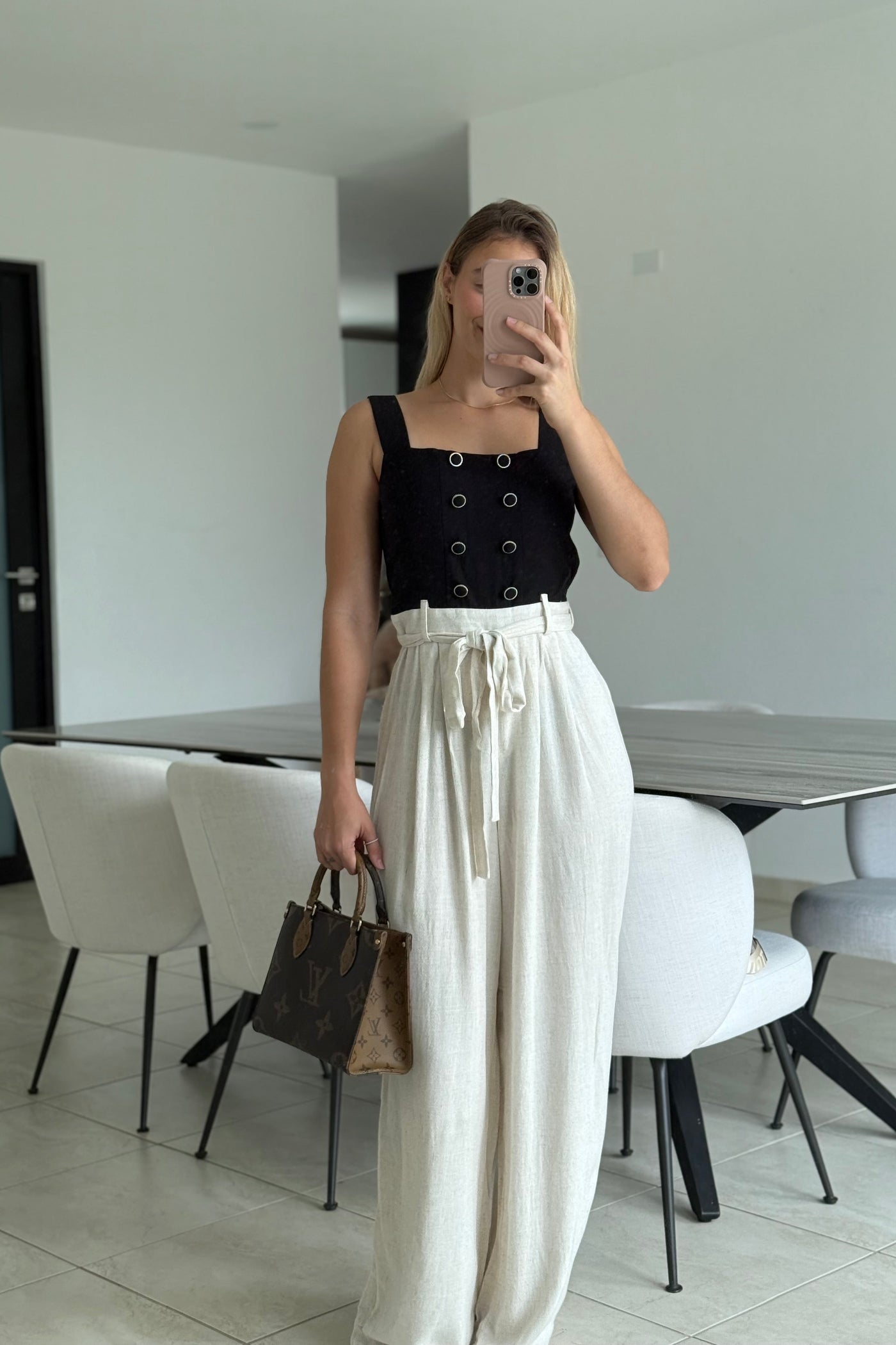 Contrast Solid Jumpsuit