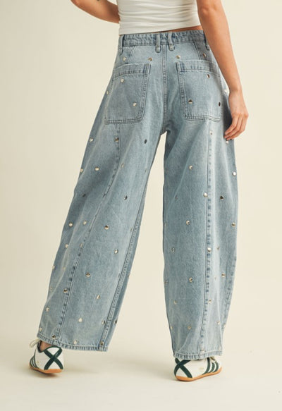 Studded Barrel Denim PREORDER 09/10/25 Aprox