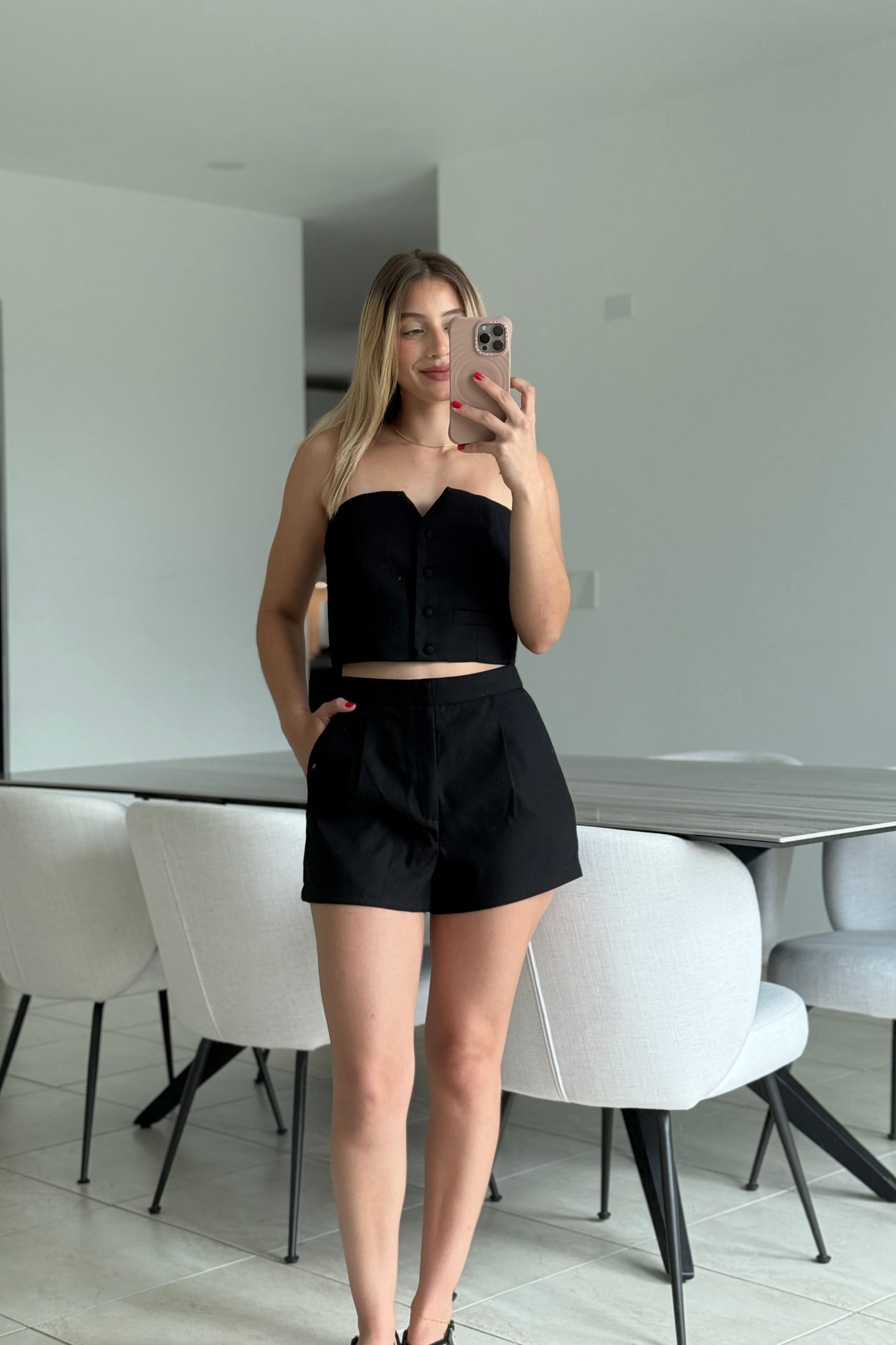 Crop Tube & Short Pant Set