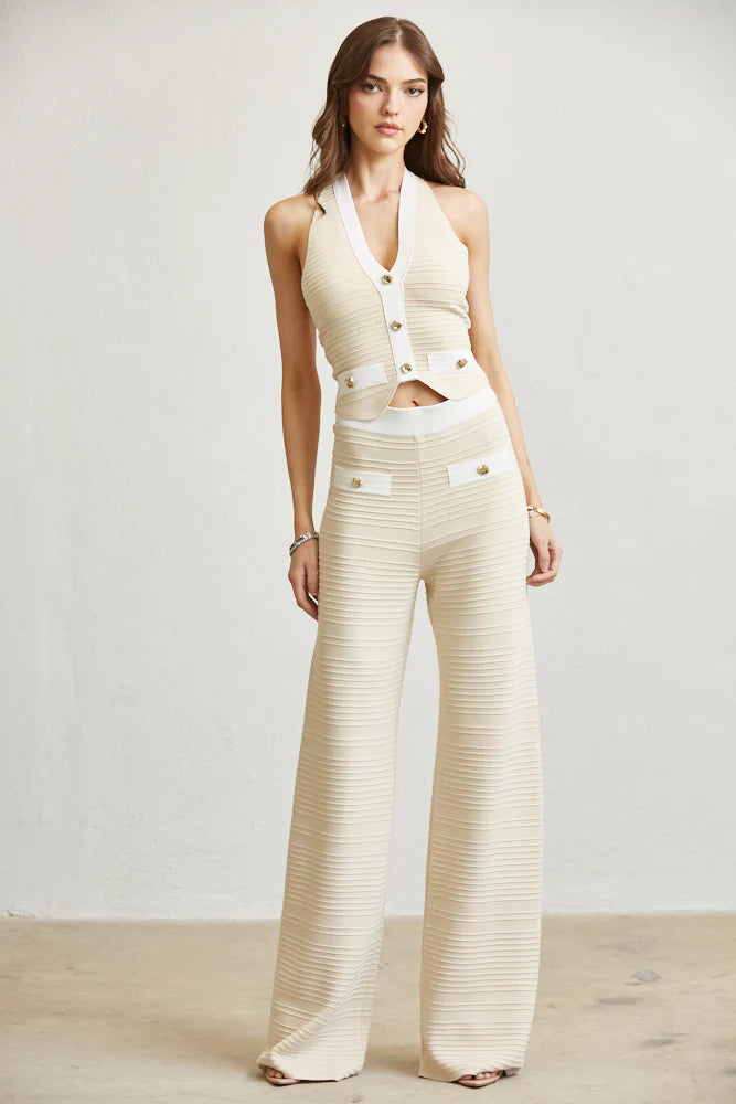 Ribbed Pant Set                    PREMIUM COLLECTION