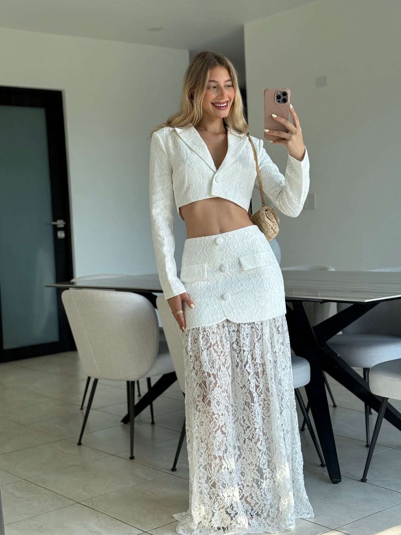 Cropped Blazer & Skirt PREMIUM COLLECTION