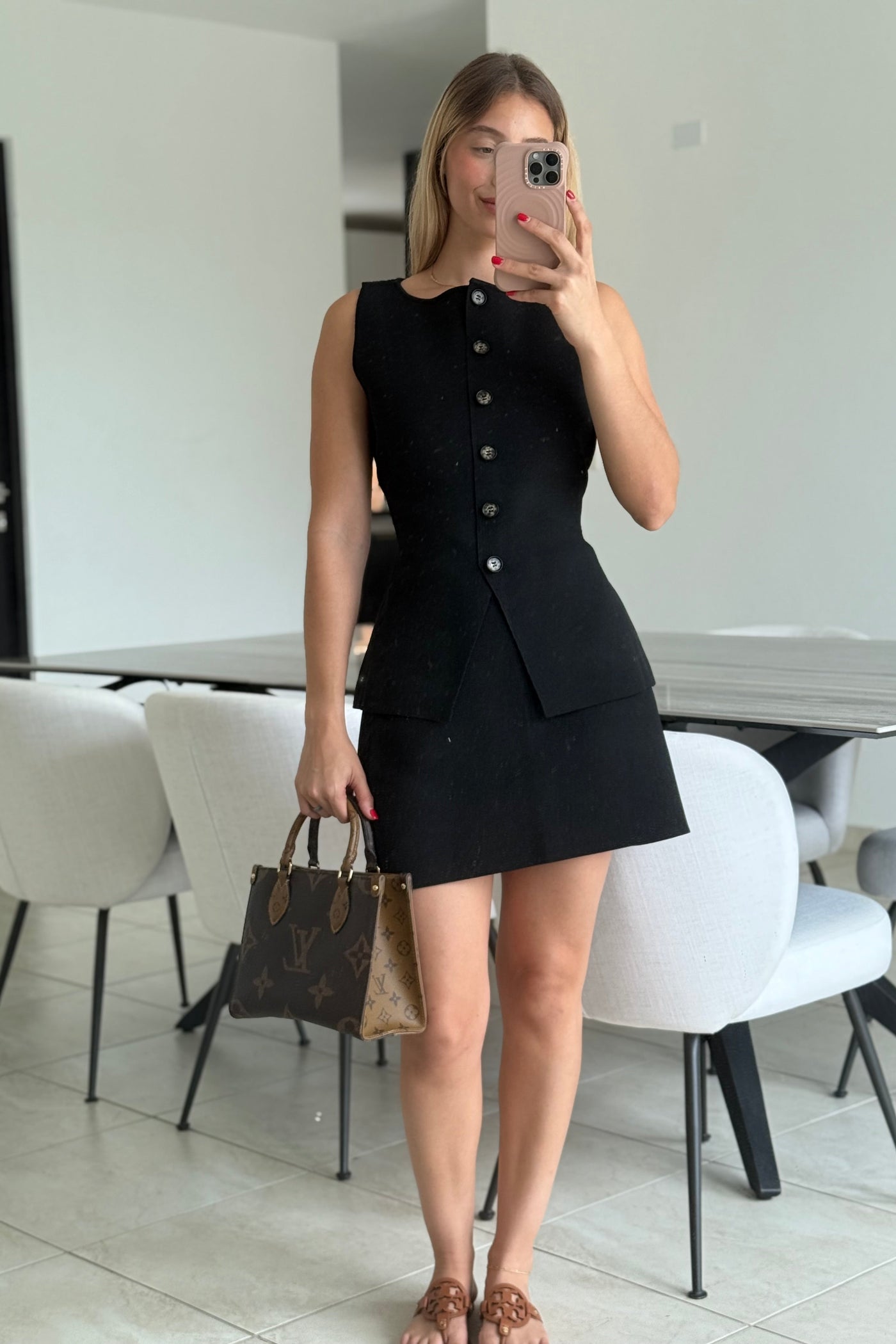 Black Skirt Set