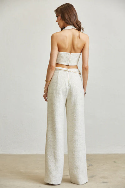 Sequined Tweed Top & Pant Set PREORDER 09/30/25 Aprox     PREMIUM COLLECTION