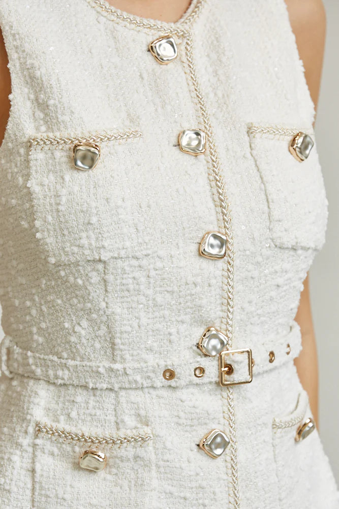 White Top & Pant Set        PREMIUM COLLECTION