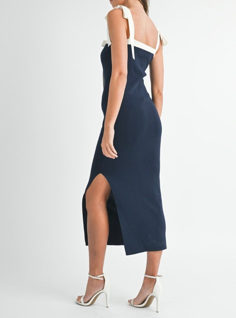 Navy Midi Dress PREORDER 05/15/25 Aprox