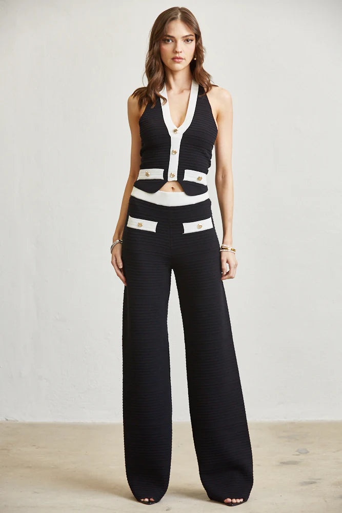 Ribbed Pant Set                    PREMIUM COLLECTION