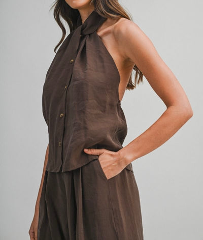 Halter Neck Pant Set PREORDER 11/30/25 Aprox