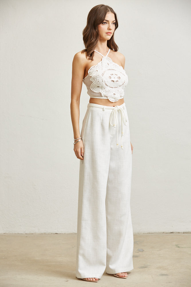 White Pant Set