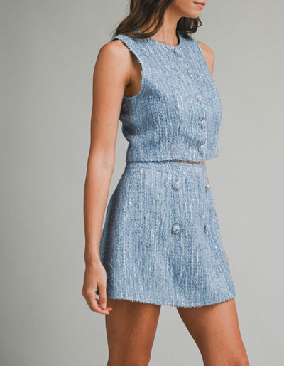 Sequin Skirt Set PREORDER 12/29/25 Aprox                 PREMIUM COLLECTION