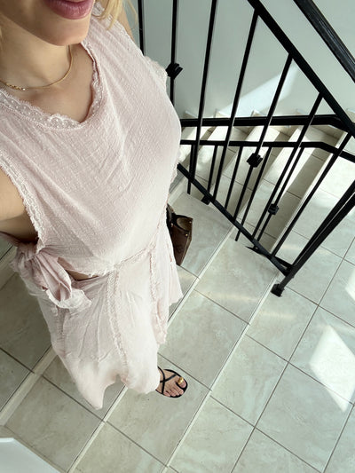 Side Cut Out Midi Dress