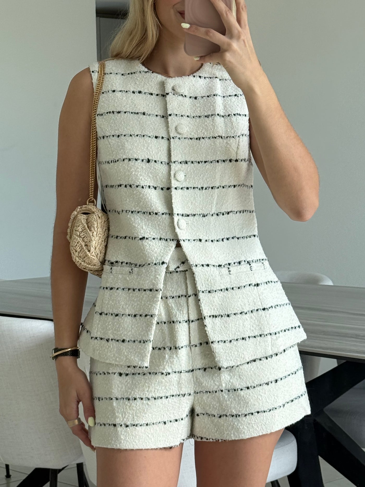 Vest Striped & Shorts