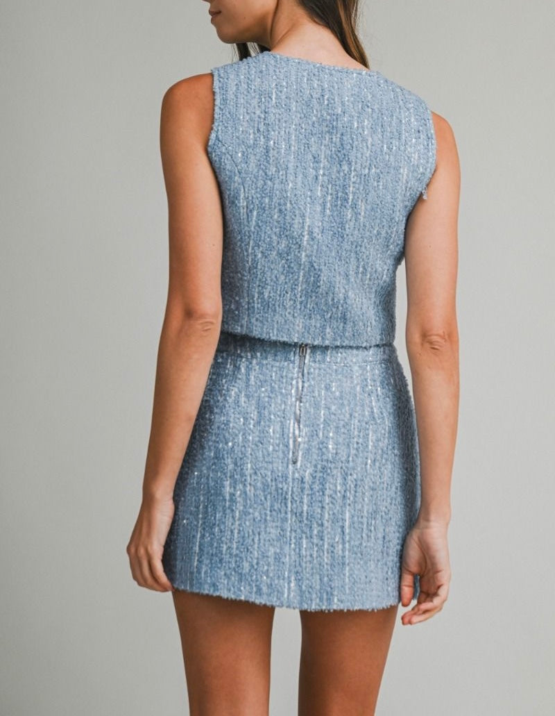 Sequin Skirt Set PREORDER 12/29/25 Aprox                 PREMIUM COLLECTION