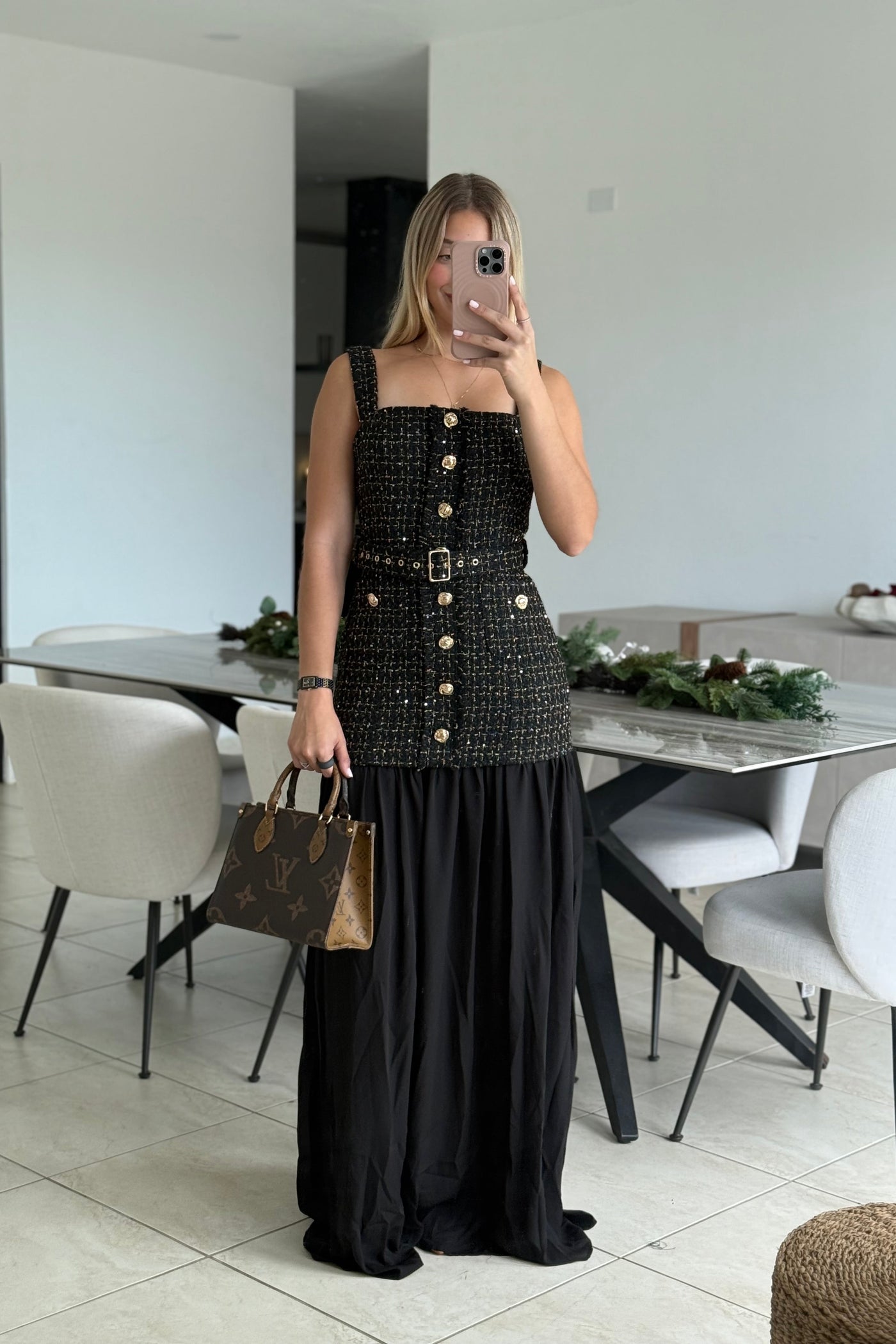 Gold Tweed Dress                   PREMIUM COLLECTION